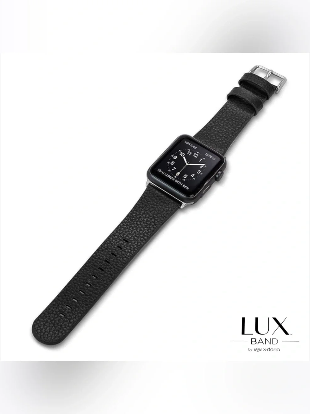 New Apple Watch Bands Lot of 3- Lux Band Leather & Astra Straps Nylon